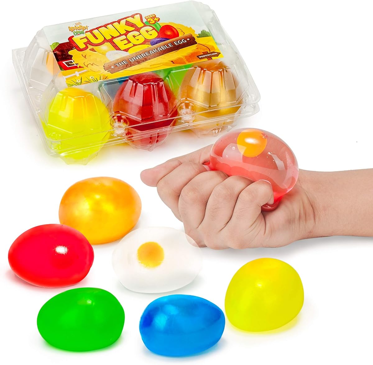 Squishy Egg Yolk Balls 6-Pack