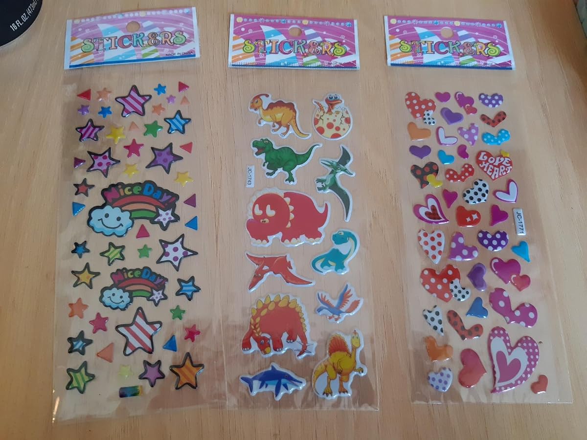 3D Puffy Stickers 1000+