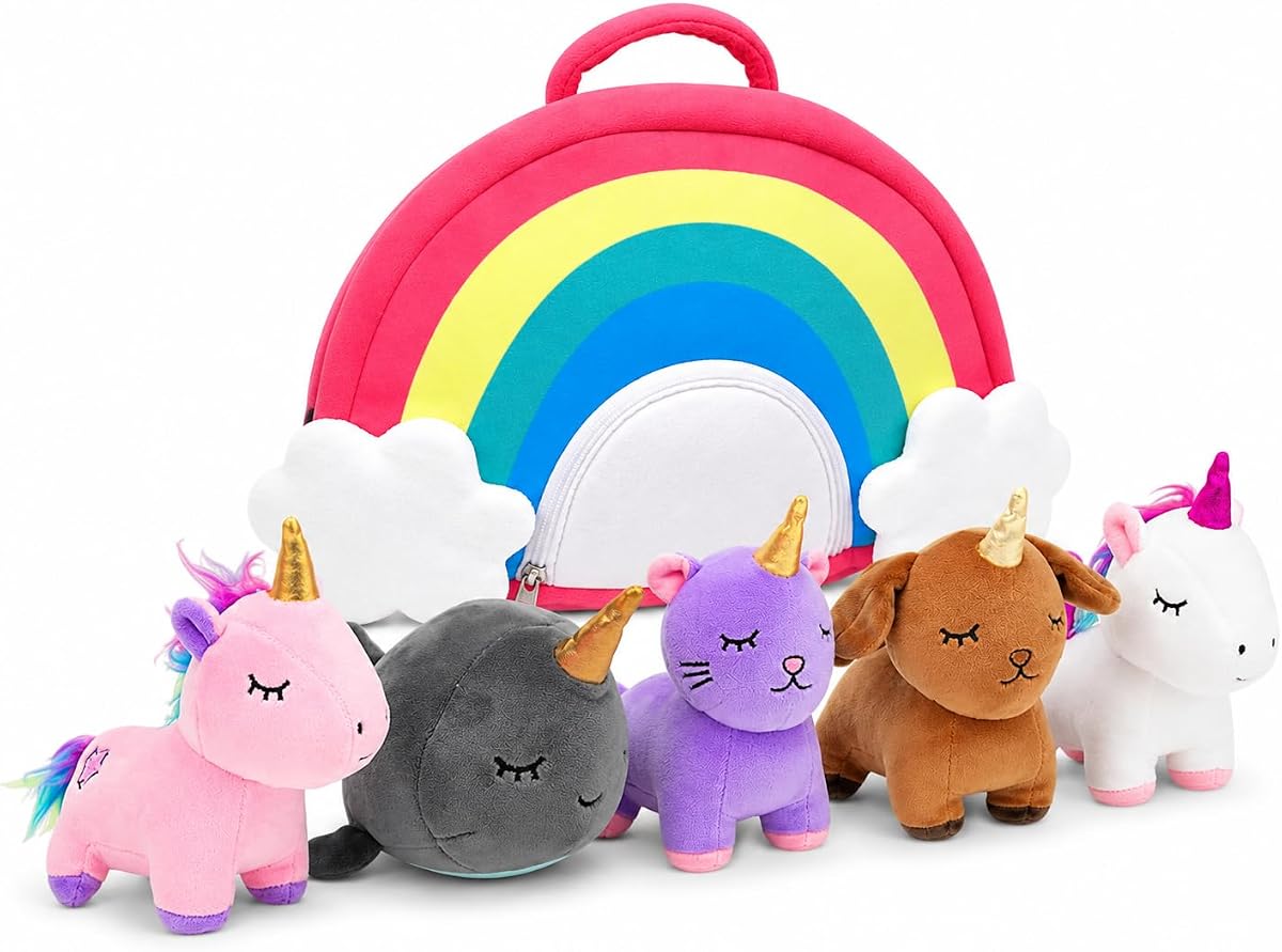 Unicorn Plush Set 5-Piece