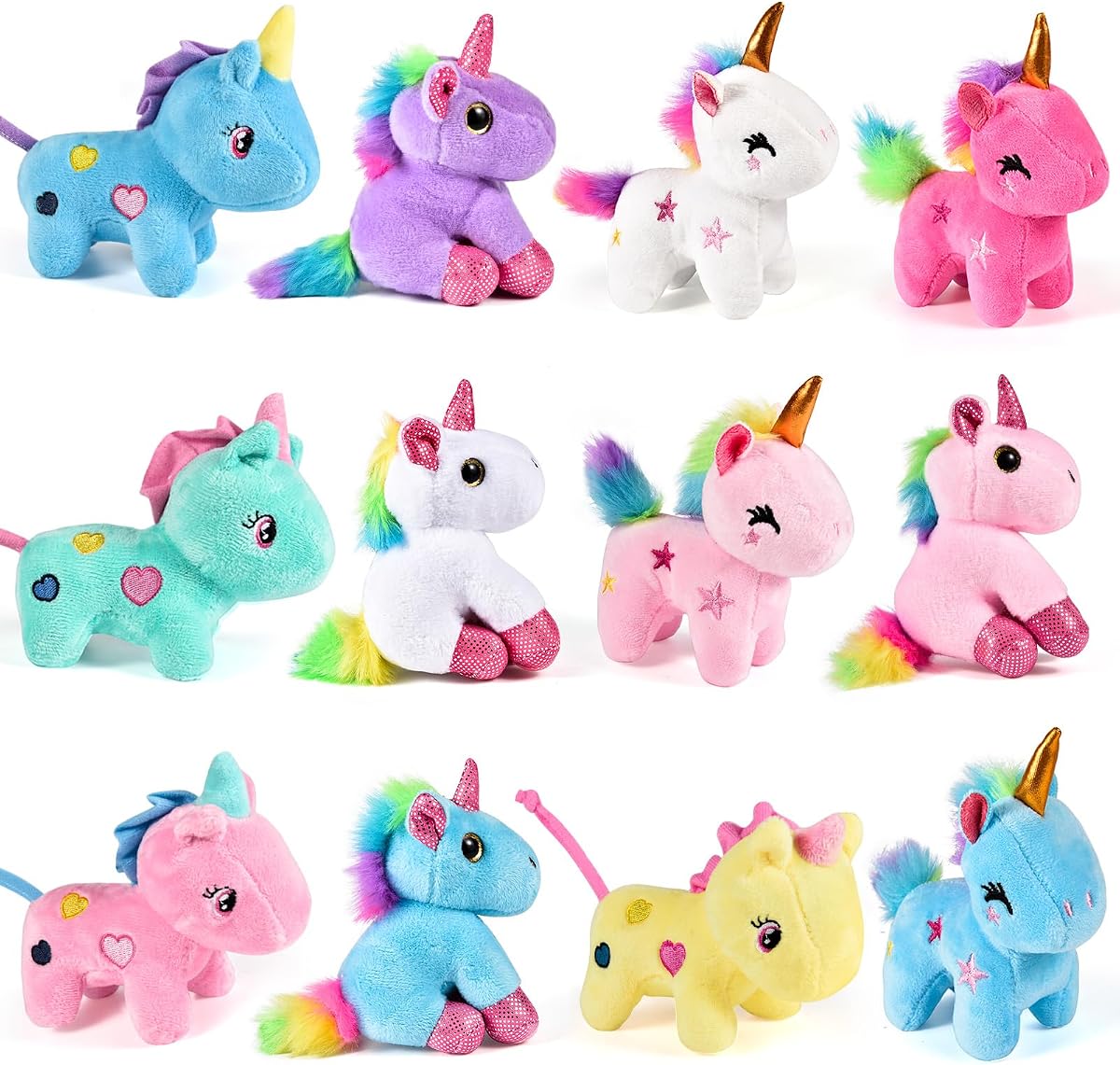 Mini Unicorn Plush 12-Pack