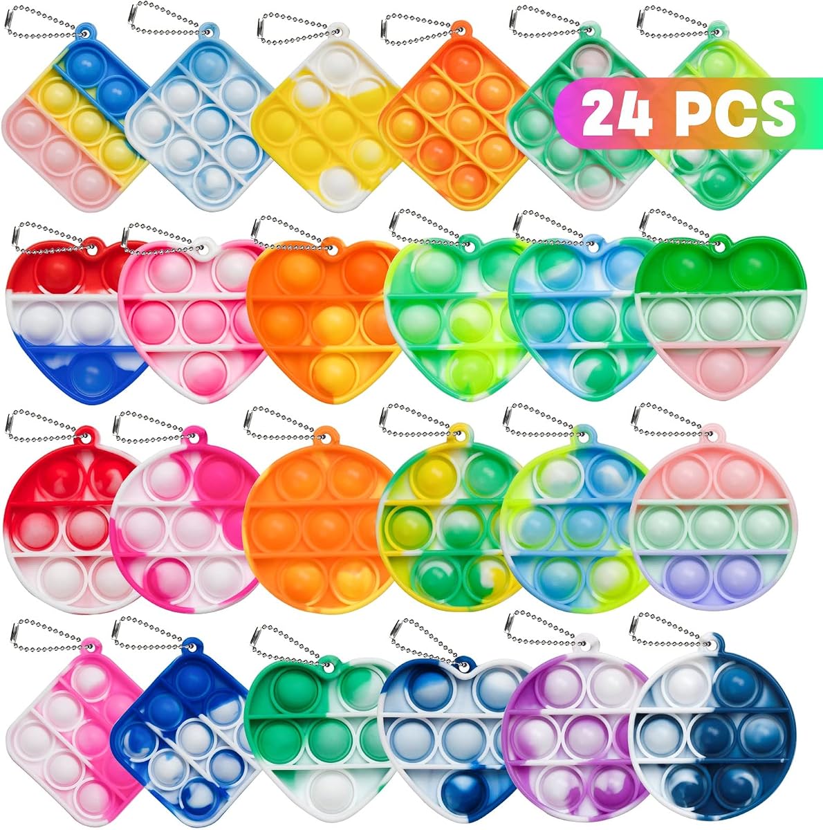 Pop It Fidget 24-Pack