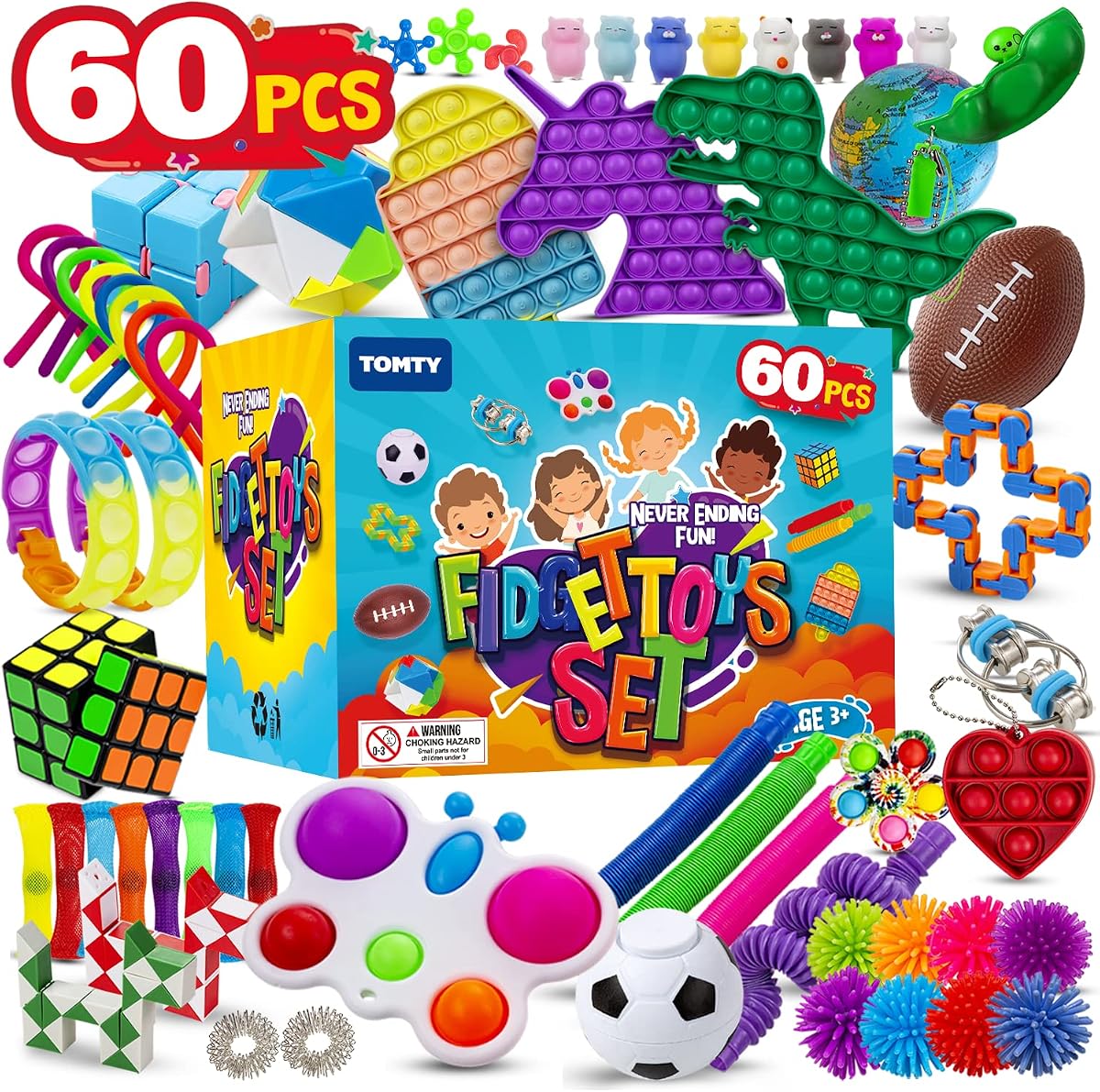 Fidget Toys 60-Pcs Set