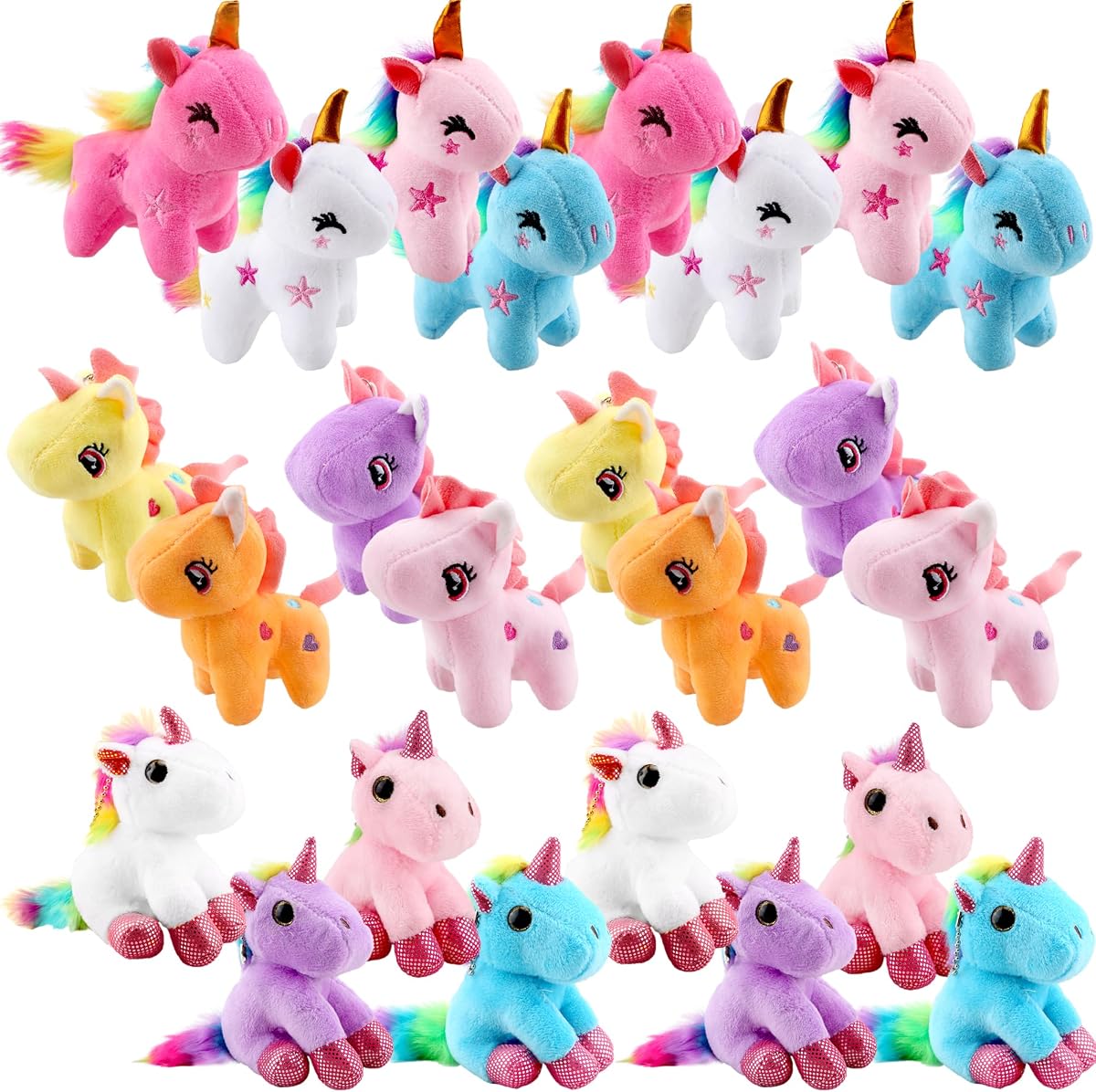 Mini Unicorn Plush 24-Pack