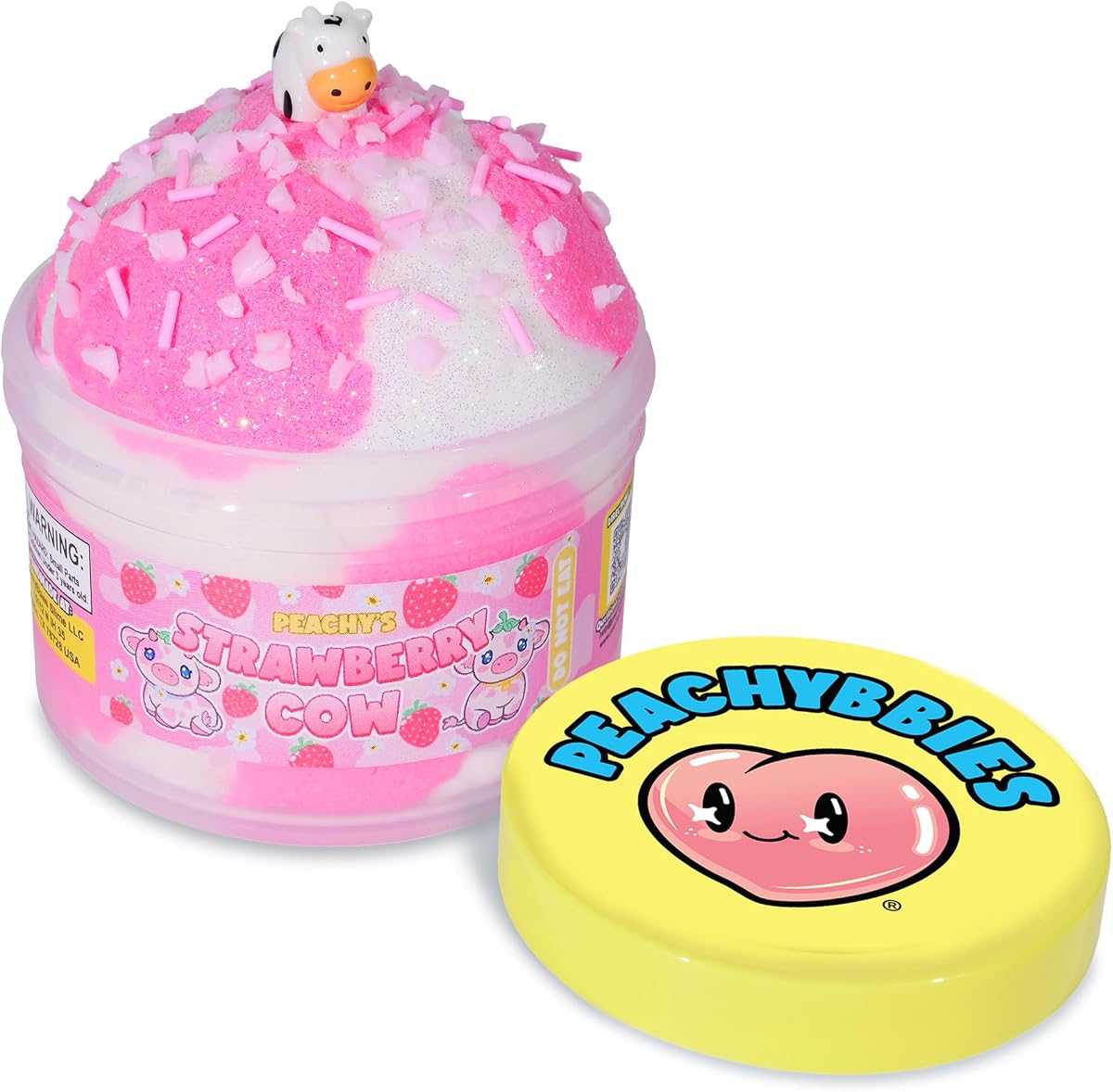 Peachybbies Strawberry Cow Cloud Slime