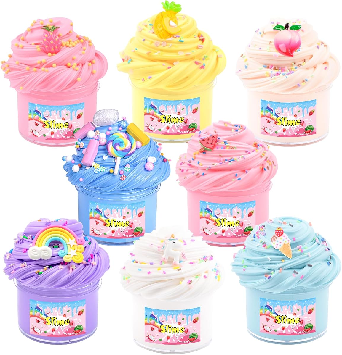 Unicorn Butter Slime 6-Pack