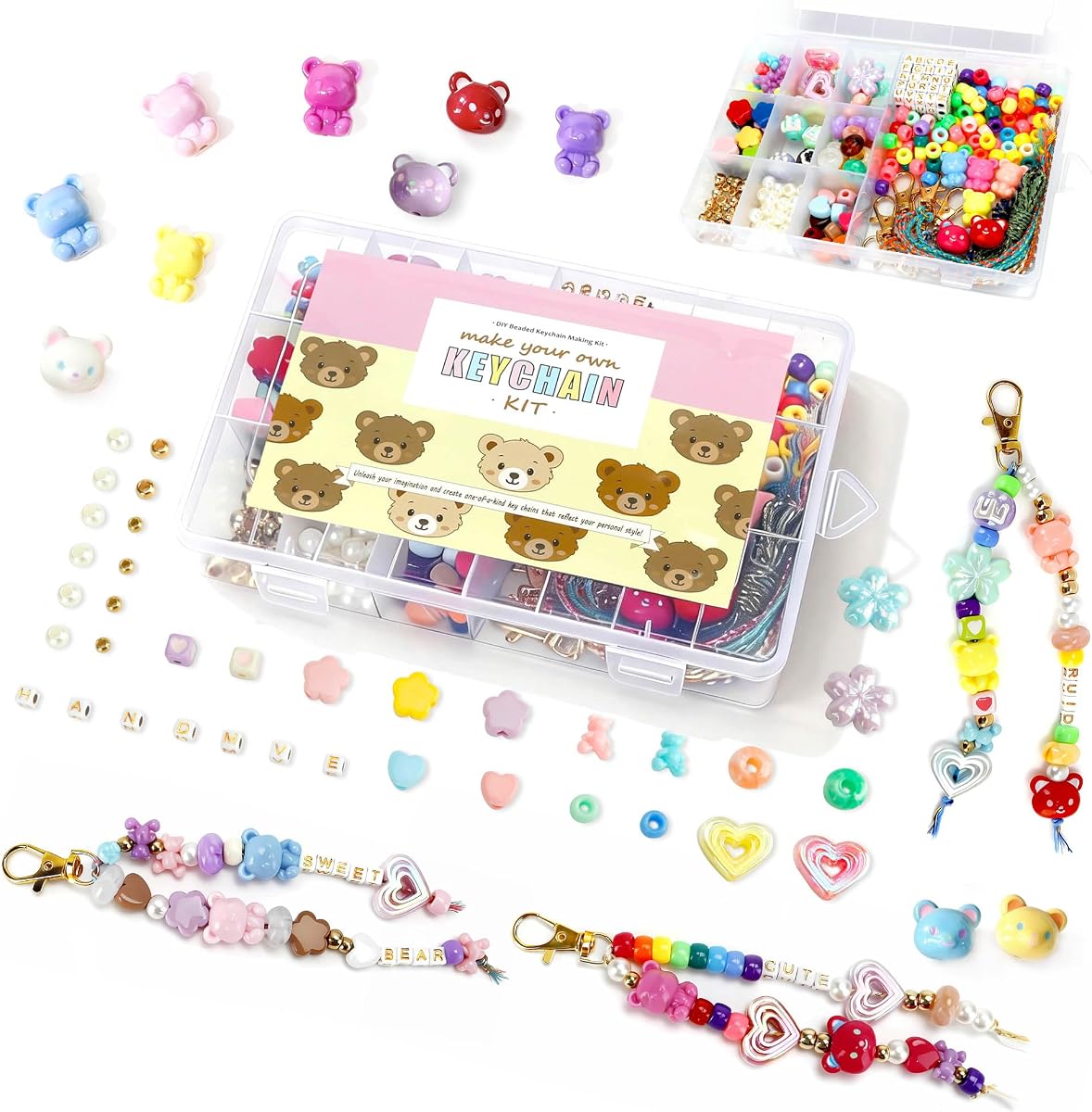 DIY Keychain Kit 340-Pcs